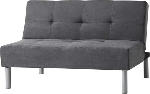 DormCo Mini Futon Steel Gray