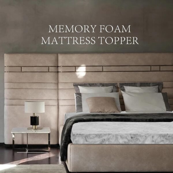 BedsPick Memory Foam Mattress Topper Twin 2 Inch, Foam Mattress Pad, Single Bed Toppers with Ventilation Holes - Image 9