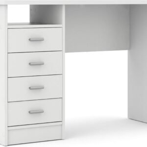 Tvilum Desk with 4 Drawers, White