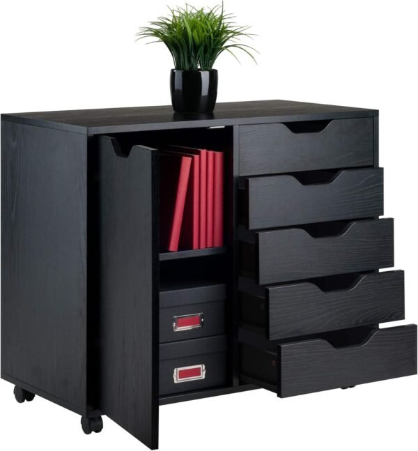 Winsome cabinets Wood Halifax Storage/Organization, Black - Image 9
