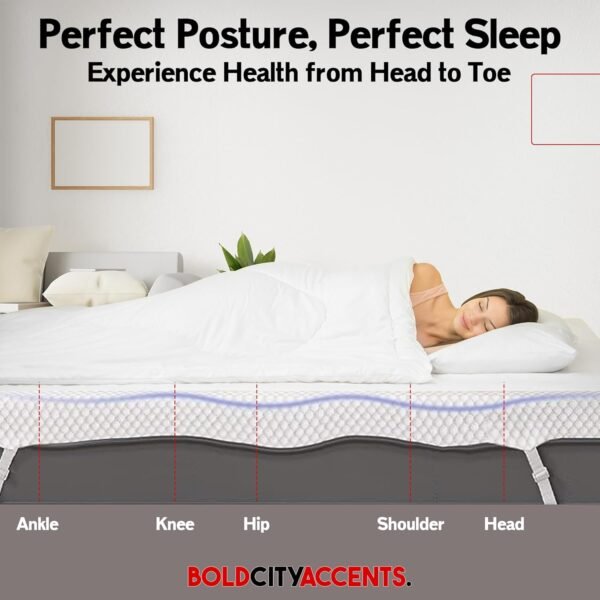 Memory Foam Mattress Topper - 2 Inch Gel Infused Medium Soft Twin XL Mattress Topper - Cooling Mattress Topper Twin XL, CertiPUR-US Certified - Image 7