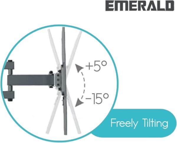 Emerald Extra Extension Full Motion TV Wall Mount Bracket for 37-85inch TVs - Universal Mount for Sony LG Samsung and All Other Brands (8904) - Image 3