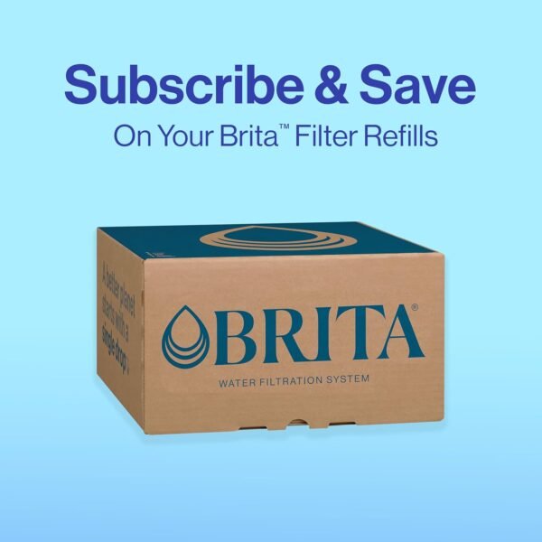 Brita Plus Water Filter, BPA-Free, High-Density Replacement Filter for Pitchers and Dispensers, Reduces 2x Contaminants*, Lasts Two Months or 40 Gallons, Includes 3 Filters - Image 10
