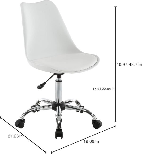 Porthos Home Teresa Adjustable Office Chair - Image 3