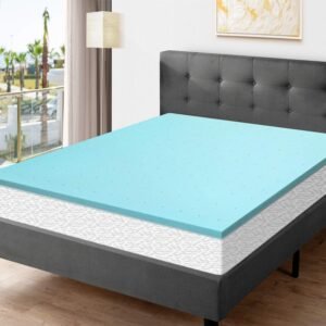 Memory Foam Mattress Topper Twin XL, Gel-Infused 3 Inch Foam Mattress Pad Extra Long Dorm Single Bed Topper
