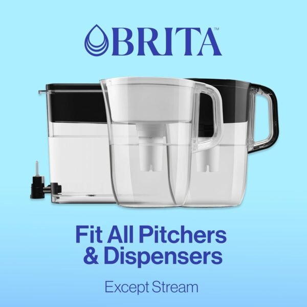Brita Plus Water Filter, BPA-Free, High-Density Replacement Filter for Pitchers and Dispensers, Reduces 2x Contaminants*, Lasts Two Months or 40 Gallons, Includes 3 Filters - Image 9