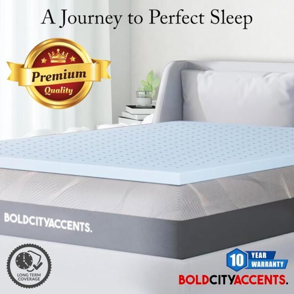 Memory Foam Mattress Topper - 2 Inch Gel Infused Medium Soft Twin XL Mattress Topper - Cooling Mattress Topper Twin XL, CertiPUR-US Certified - Image 5