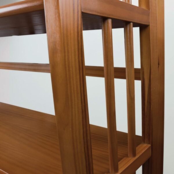 Casual Home 3-Shelf 27.5" Wide Folding Stackable Bookcase, Chestnut (New) - Image 9