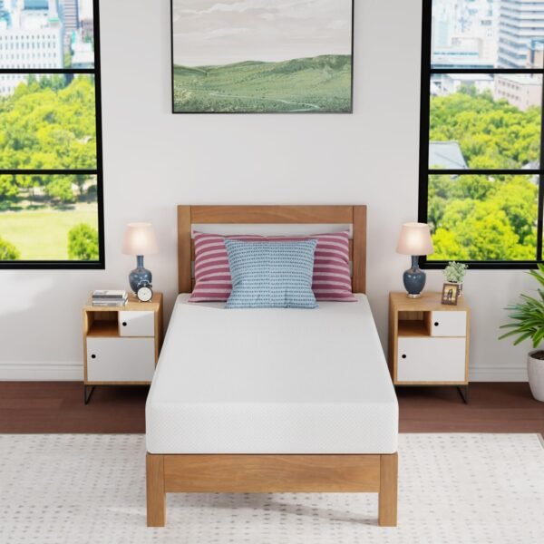 YRLLENSDAN Premium Twin XL Mattress - 8 Inch Gel Memory Foam for Cool Sleep & Pressure Relief, Medium Firm, CertiPUR-US Certified Bed in a Box,Comfortable Night’s Sleep - Image 7