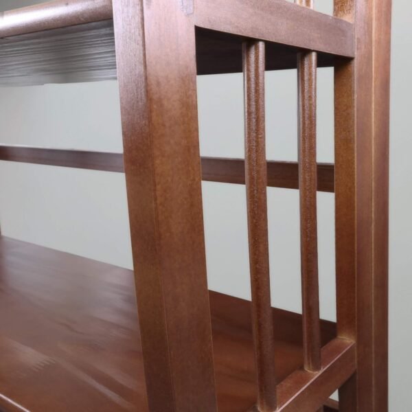 Casual Home 3-Shelf Folding Stackable Bookcase (27.5" Wide)-Walnut - Image 14