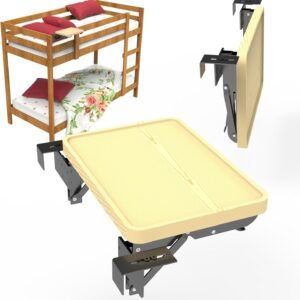 Foldable Bedside Shelf for Dorm Bed,Folding Bed Table,Bunk Bed Tray for Top Bunk,Bed Side Table for College Dorm