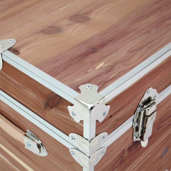Rhino Trunk & Case Knotty Cedar Cube Trunk For Foot Locker Style & End of Bed Storage 18"x18"x20" - Image 5