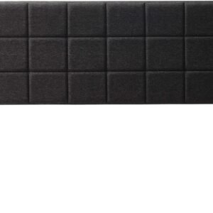 Hearth & Harbor Twin Headboard Only, Square Tufted Linen Headboards, Upholstered Bed Headboard, Bed Frame Mounted, Adjustable Height 34”-42”, Modern Headboard Twin Size, Black