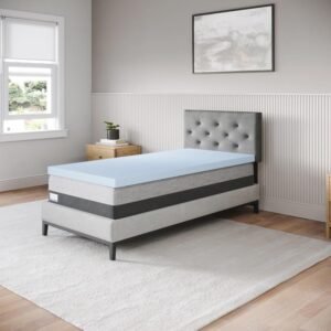 Memory Foam Mattress Topper, Cool Gel Infused, CertiPUR-US, 3 inch Medium Soft – TwinXL