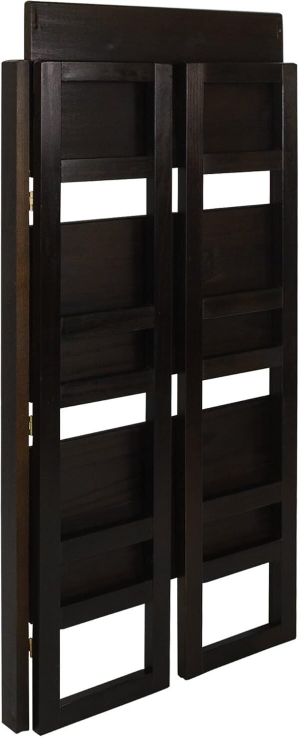 Casual Home 3-Shelf Folding Student Bookcase (20.75" Wide)-Espresso - Image 6