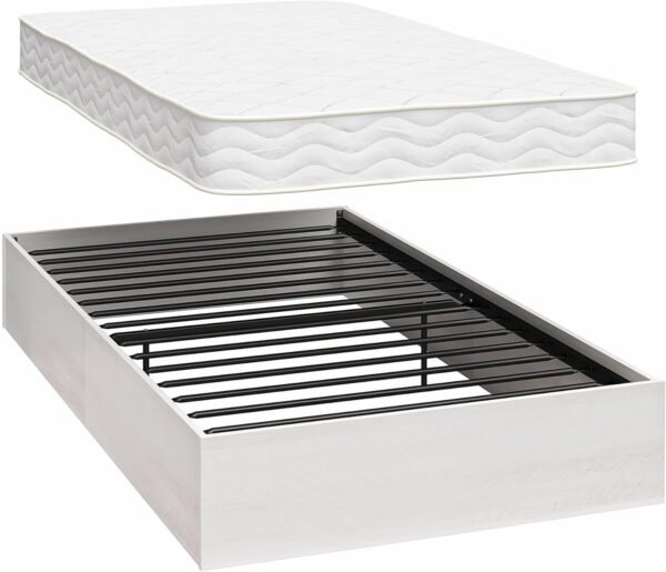 Signature Sleep Magnus Platform Bed Frame and Mattress Set, Twin, Ivory Oak - Image 10