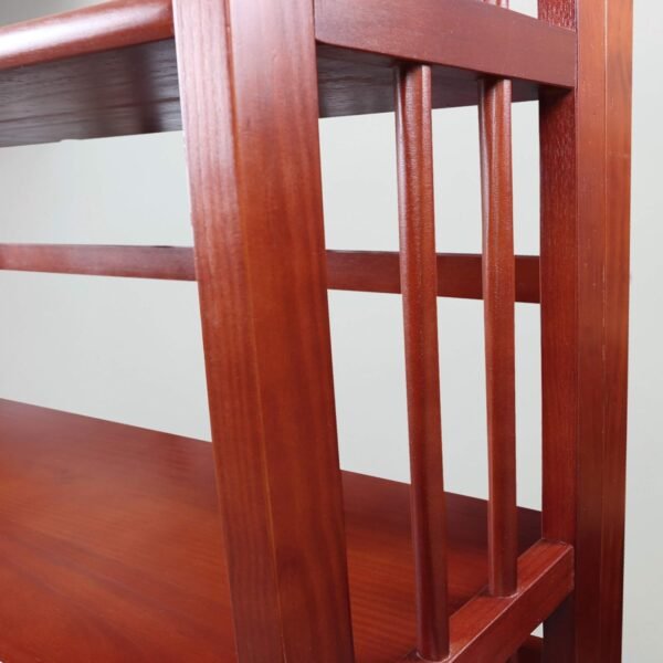 Casual Home 3-Shelf Folding Stackable Bookcase (27.5" Wide)-Mahagony - Image 12
