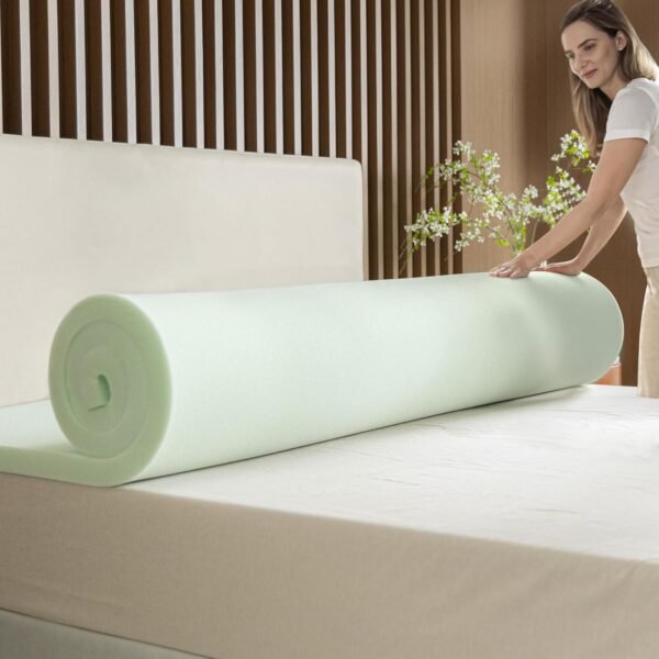 ZINUS 2 Inch Green Tea Memory Foam Mattress Topper, Smaller, More Convenient WonderBox Packaging, Pressure-Relieving Layers, CertiPUR-US Certified, Full - Image 6