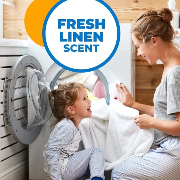 Arm & Hammer Power Sheets Laundry Detergent, Fresh Linen 50ct, up to 100 Small Loads (Packaging may vary) - Image 6