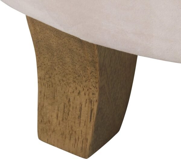Homepop Home Decor | Upholstered Round Velvet Tufted Foot Rest Ottoman | Ottoman with Storage for Living Room & Bedroom | Decorative Home Furniture, Pink Blush Small - Image 6