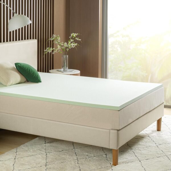 ZINUS 2 Inch Green Tea Memory Foam Mattress Topper, Smaller, More Convenient WonderBox Packaging, Pressure-Relieving Layers, CertiPUR-US Certified, Full - Image 10