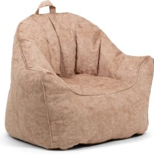 Big Joe Hug Bean Bag Chair, Caribou Hyde, Faux Polyester Blend, 3 feet