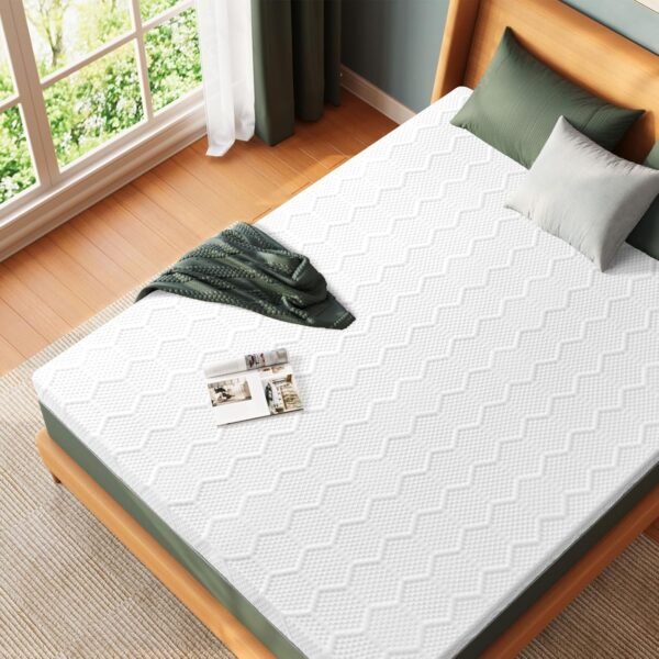 Twin XL Mattress Topper 4 Inch, Gel Memory Foam Mattress Topper Twin XL Size for College Dorm Bed, High Density Firm Foam Topper for Extra Long XL Single Bed, with Removable Cover - Image 2