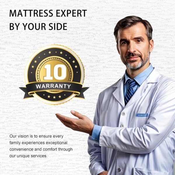 Subrtex 4 Inch Gel-Infused Memory Foam Mattress Topper Twin XL Size for College and Dorm, Breathable Bed Toppers with Removable Washable Cover - Image 8