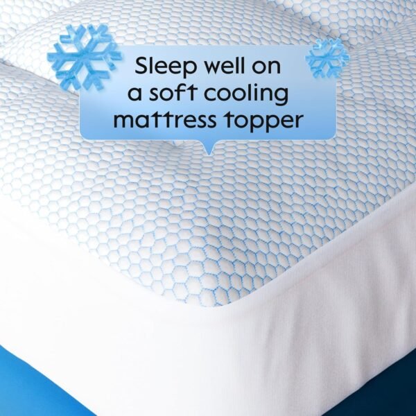 Niagara Cooling Twin XL Mattress Topper - Pillow Top Mattress Cover Quilted Fitted Cooling Topper for Back Pain Deep Pocket Fits 20 Inches (39x80 Inches) - Image 2