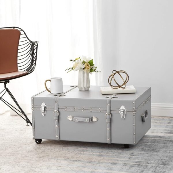 DormCo Texture Brand Trunk - Harbor Gray - Large - Image 4