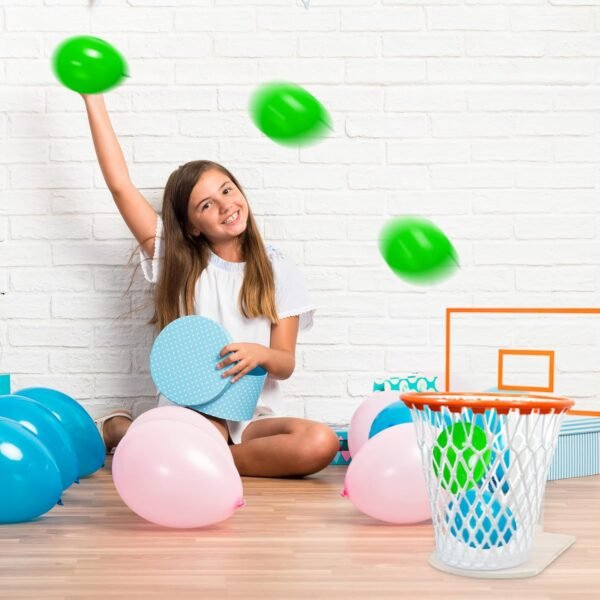 Trash Can Basketball Hoop,Basketball Net Trash Can,Waste Basket,Basketball Gift,Basketball Trash Can Holder for Home,Bedroom,Office,Gym (Including 1pc Basketball Trash Can),Acrylic Backboard - Image 2