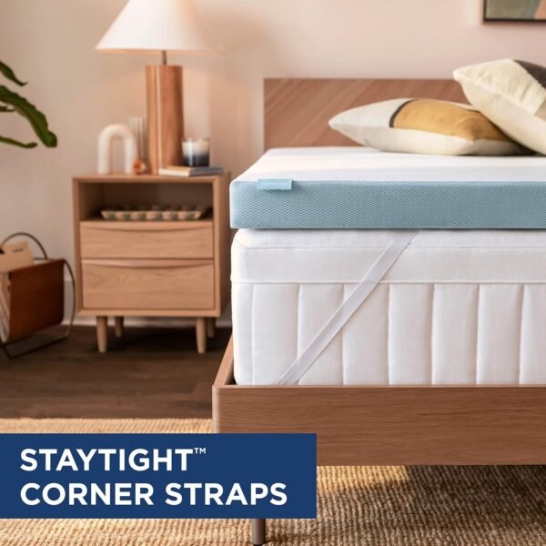 Tempur-Pedic TEMPUR-Adapt + Cooling 3-Inch Full Mattress Topper Medium Luxury Premium Foam, Washable Cover, Medium Cooling Topper,white - Image 8