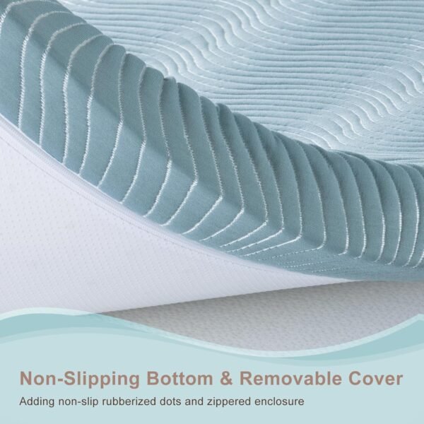 Firm to Extra Firm Mattress Topper 3 inch Queen Size Memory Foam Mattress Topper Gel Infused with High-Density Foam for Body Support & Pressure Relief, Ventilated Design, CertiPUR-US Certified - Image 7
