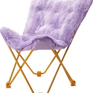 Urban Lifestyle Mongolian Butterfly Chair, Lavender