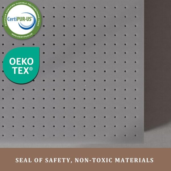 Sleepmax Extra Firm Mattress Topper Twin XL Size 4 Inch - Firm Memory Foam Mattress Topper for Pain Relief - Ventilated High Density Foam Bed Topper - No Odor, CertiPUR-US Certified - Image 2