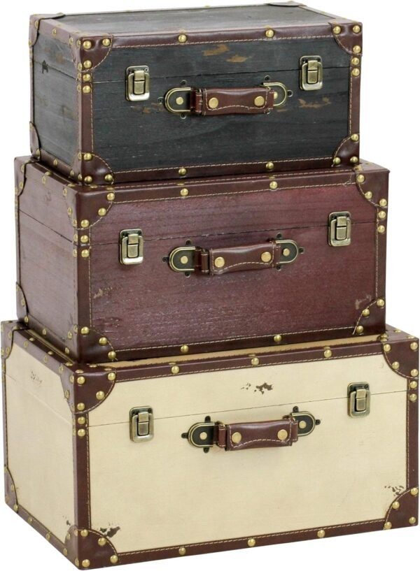 MISC Wood Trunks (Set of 3) - Image 2