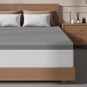 Sleepmax Extra Firm Mattress Topper Twin XL Size 4 Inch – Firm Memory Foam Mattress Topper for Pain Relief – Ventilated High Density Foam Bed Topper – No Odor, CertiPUR-US Certified