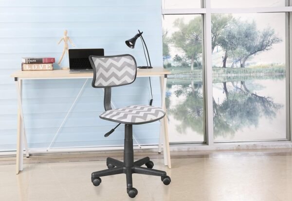 Urban Lifestyle Swivel Mesh Chair, Grey 23D x 12W x 35H in - Image 2