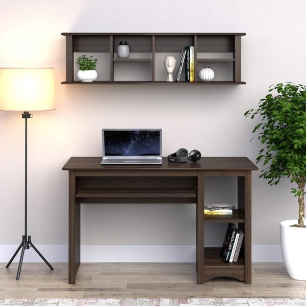 Prepac Wall Mounted Desk Hutch, 48 x 10.5, Espresso - Image 2