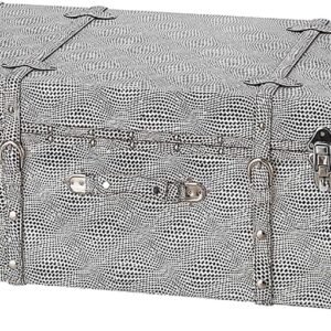 DormCo Texture® Brand Trunk – Black and White Candy
