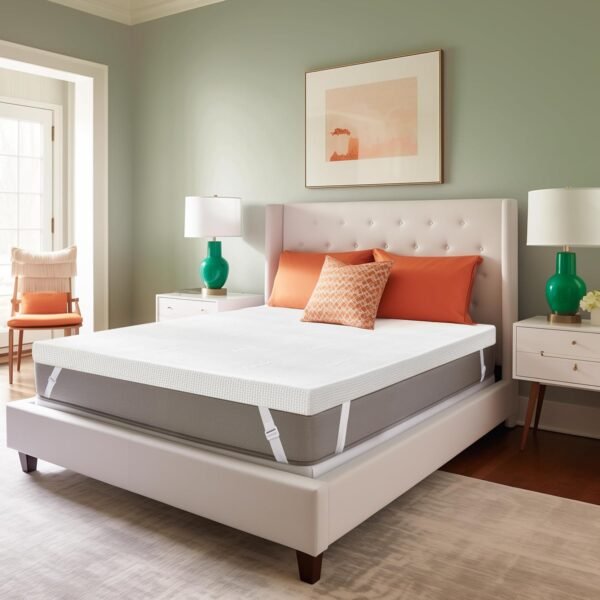CHUN YI 3 Inch Memory Foam Mattress Topper Twin XL Size, High Density Cooling Gel-Infused Bed Topper for College Dorm, Ventilated Mattress Pad with Breathable Rayon from Bamboo Cover - Image 9