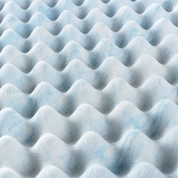 ZINUS 3 Inch Swirl Gel Cooling Memory Foam Mattress Topper, Cooling Airflow Design, CertiPUR-US Certified, Full - Image 4