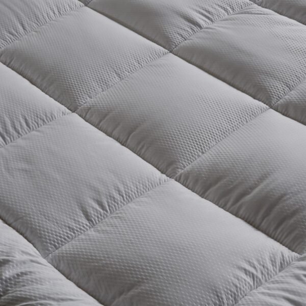 Great Bay Home Twin Mattress Topper. Thick, Elastic Corner Mattress Protector and Cover. Ultra-Soft Pillowtop Mattress Pad. Fits Mattresses Up to 18" (Twin, Light Grey) - Image 6