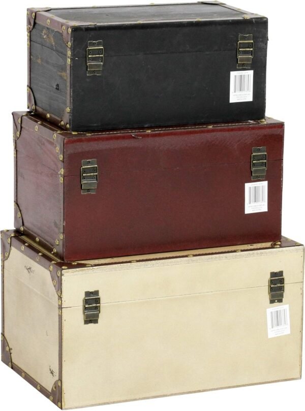 MISC Wood Trunks (Set of 3) - Image 3