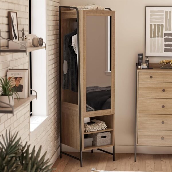 Novogratz Bushwick Wardrobe, Natural - Image 4