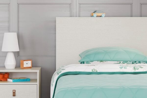 Signature Design by Ashley Aprilyn Twin Bookcase Headboard, Whitewash - Image 2