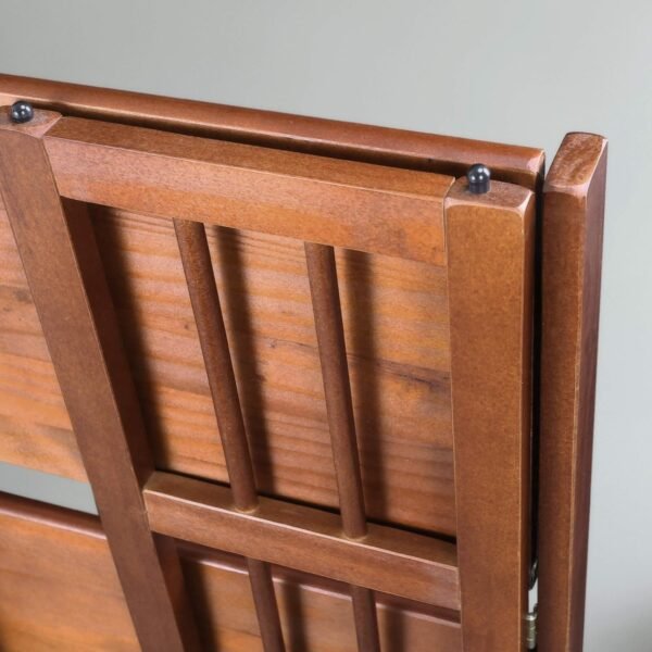 Casual Home 3-Shelf Folding Stackable Bookcase (27.5" Wide)-Walnut - Image 15
