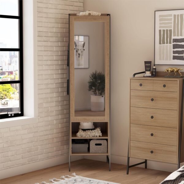 Novogratz Bushwick Wardrobe, Natural - Image 2