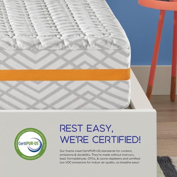 Simmons Amazon Exclusive - Premium Hybrid Memory Foam Mattress - 10 Inch, Twin XL Size, Individually Wrapped Coils, Cooling Foam, Quilted Cover, CertiPur-US Certified, 100-Night Trial - Image 5