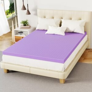 3 Inch Full(54″x75″) Gel Memory Foam Mattress Topper,Cooling Gel Infused Mattress Pad Mattress Topper for Pressure Relief Back Pain,CertiPUR-US Certified